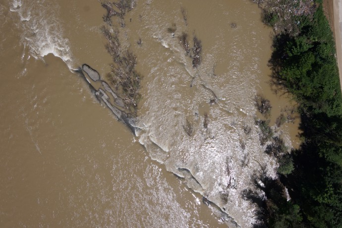 UAV image captured during the operational deployment of ICARUS for damage assessment (Bosnia-Herzegovina 2014 floods)