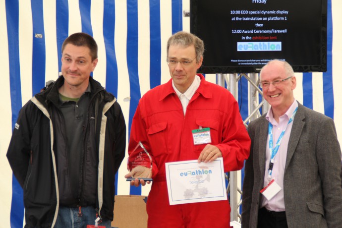 Eurathlon organiser award manipulation first prize to Telerob during Eurathlon 2013